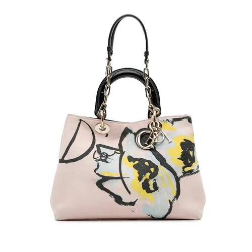 Dior Pre-Loved Limited Edition Medium Canvas Floral Printed Diorissimo Satchel