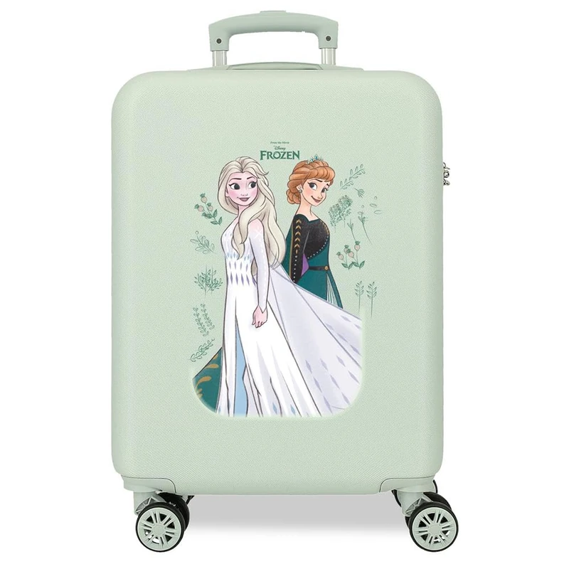 Joumma Disney Frozen Nature Cabin Suitcase Green 38 x 55 x 20 cm Rigid 2.35 kg Combination Lock Side ABS 35L Hand Luggage