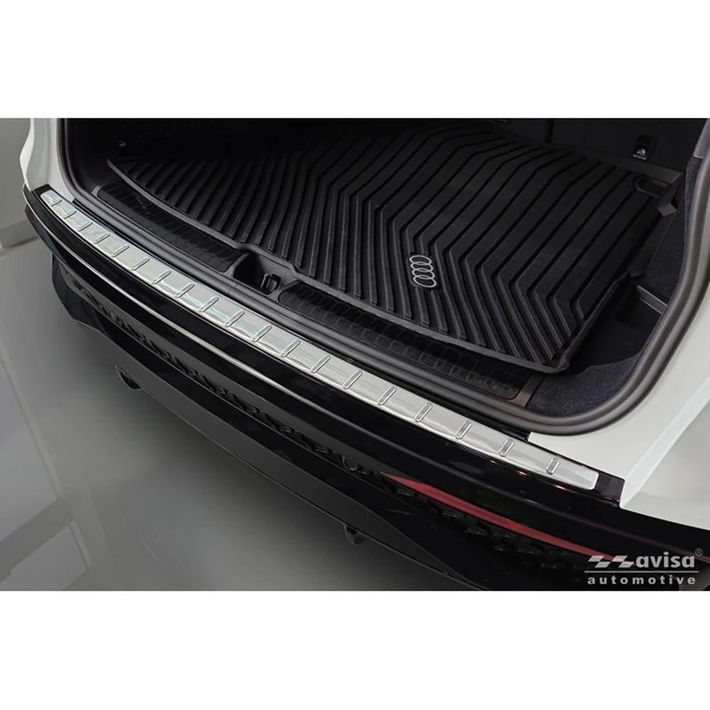 Avisa Stainless Steel Rear bumper protector compatible with Audi Q5 (GUB) 2025- 'Ribs' - Image 1