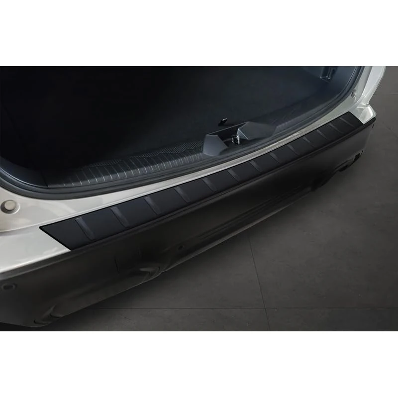Avisa Matt Black Stainless Steel Rear bumper protector compatible with Subaru Forester (SL) 2025- 'Ribs'