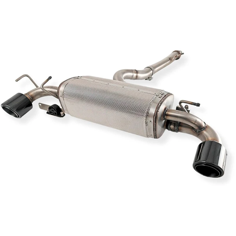 Ulter Sport Double stainless steel sport exhaust compatible with Toyota GR Yaris Mk1 2020-2024 192kW 2x100mm Carbon