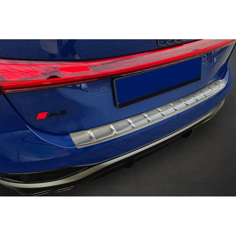 Avisa Stainless Steel Rear bumper protector compatible with Audi A5 Avant (B10) 2024- 'Ribs'