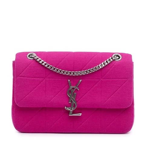 Yves Saint Laurent Pre-Loved Medium Jersey Wool Patchwork Jamie Crossbody Bag - Image 1