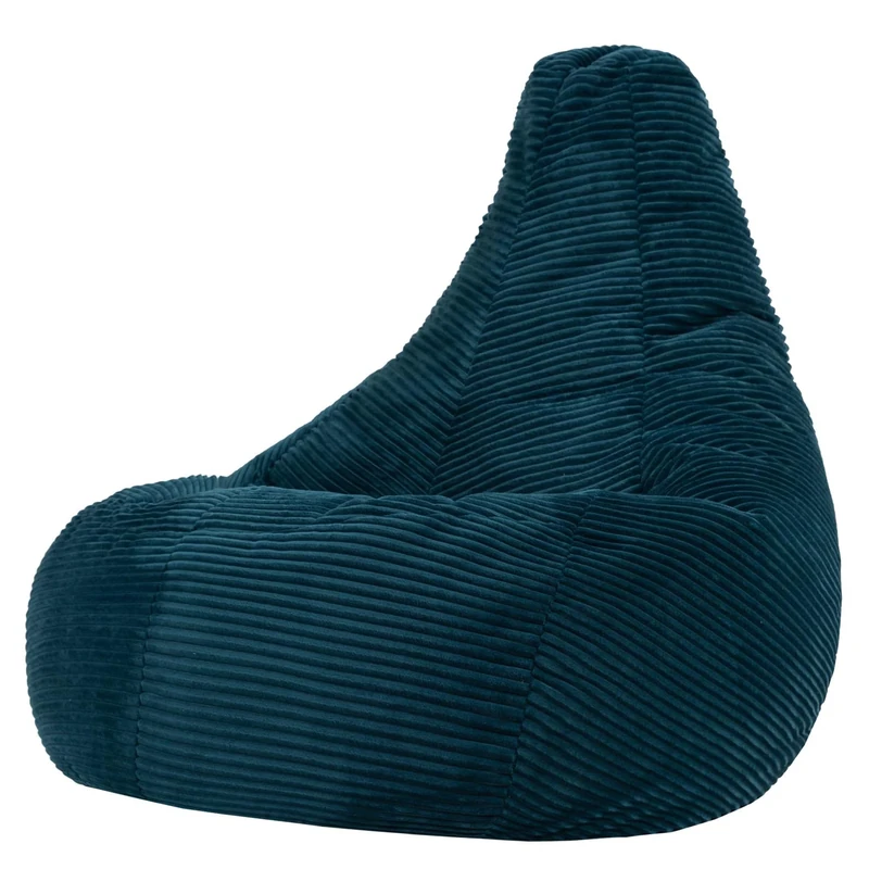 icon Dalton Large Cord Bean Bag Chair, Teal, XXL Adult Bean Bag with Filling Included, Comfy Chair, Living Room Furniture, Bedroom Furniture