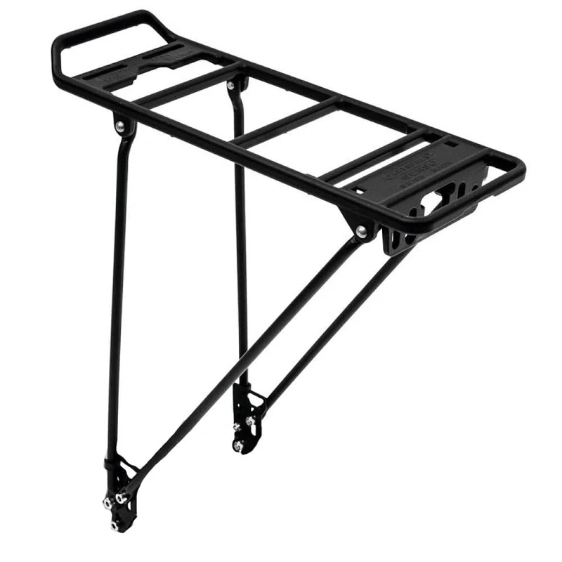 Pletscher WERSO MIK System Carrier Adjustable Pannier Rack, Black, 700c (28"), Disc Brake Compatible