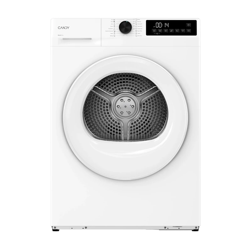 Candy Quick Pro Tumble Dryer, Heat Pump, 10kg, 1400 RPM, A++ Energy Rating 15 Programmes, Rapid Cycles, White/White, 59x60x85 cm - GD 10N1-80