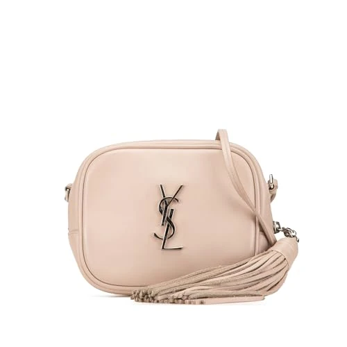 Yves Saint Laurent Pre-Loved Nappa Monogram Blogger Bag Crossbody