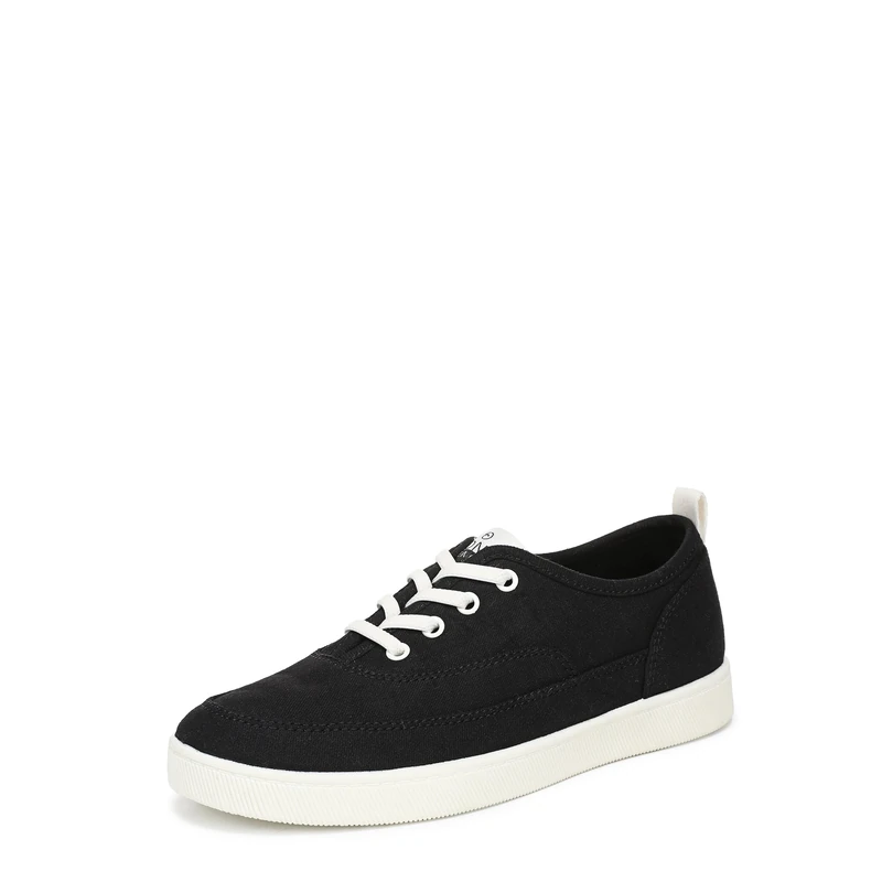 Vionic Women's Cyan Lace-Up Trainers, Black Canvas, Medium Fit, UK 6