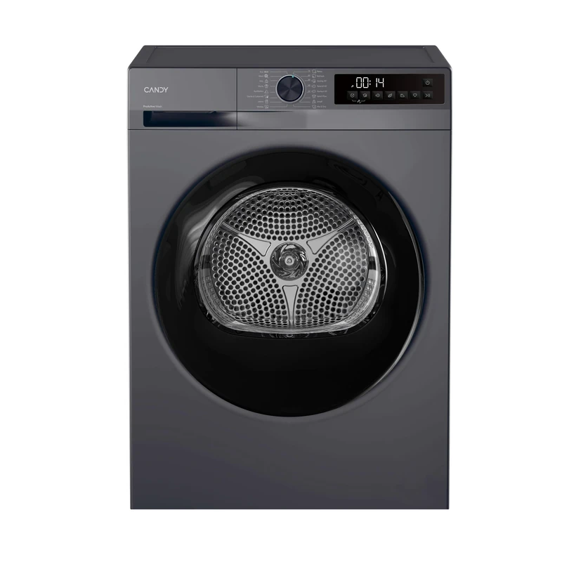 Candy Quick Pro Tumble Dryer, Heat Pump, 10kg, 1400 RPM, 15 Programmes, A++ Energy Rating, Rapid Cycles, Graphite, 59x60x85 cm - GD 10N1BR-80 - Image 1