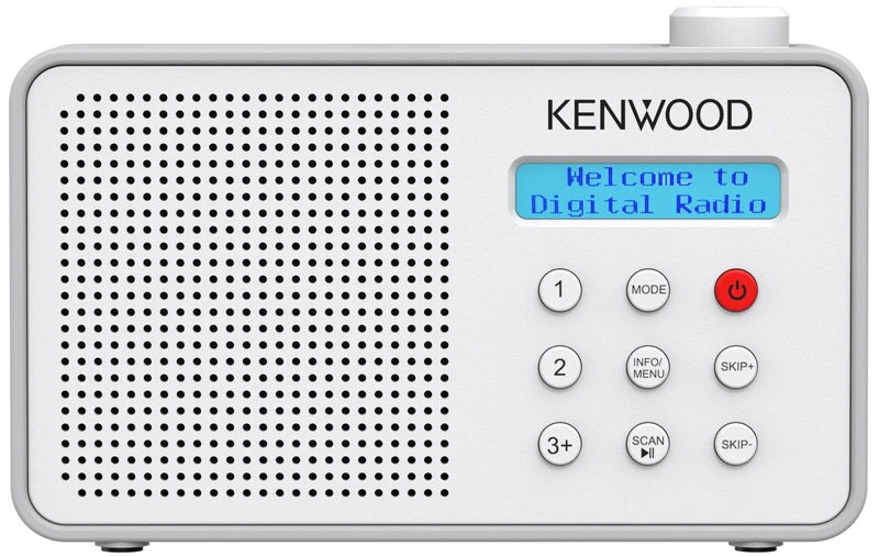 KENWOOD CR-M25DAB-W Portable DAB+/FM Radio with Bluetooth and Rechargeable Battery