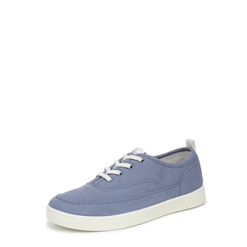 Vionic Women's Cyan Lace-Up Trainers, Pacific Blue Canvas, Medium Fit, UK 5.5