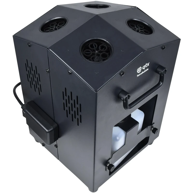 QTX | Tetra Bubble Machine | Professional High Output 4-Wheel Bubble Maker with Wireless Remote & 1.2L Tank | Portable Bubble Generator for Parties, Weddings, Events & Kids Entertainment