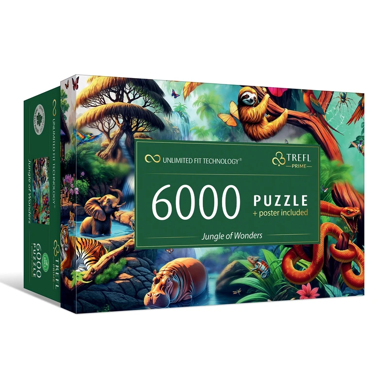 Trefl Prime UFT Jigsaw Puzzle - Jungle of Wonders - 6000 Pieces - Large Jigsaw Puzzle - Thick Cardboard for Adults and Kids 14+ - Image 1