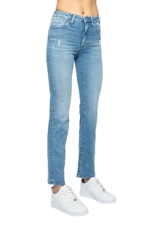 Mavi Women's Kendra Jeans, Lt Blue Glam, 33/34 - Image 1