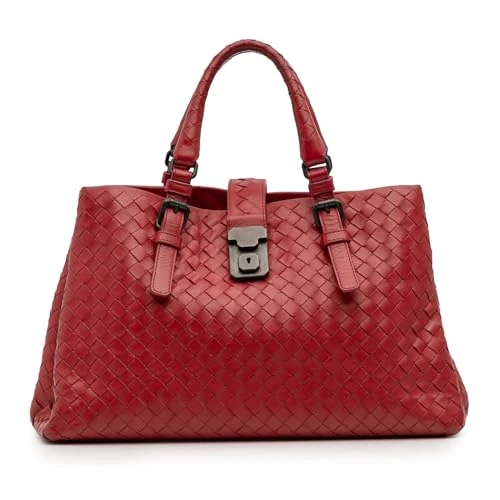Bottega Veneta Pre-Loved Small Nappa Intrecciato Roma Satchel