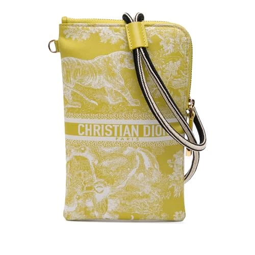 Dior Pre-Loved Technical Fabric Embroidered Toile De Jouy Diortravel Multifunction Pouch Crossbody Bag