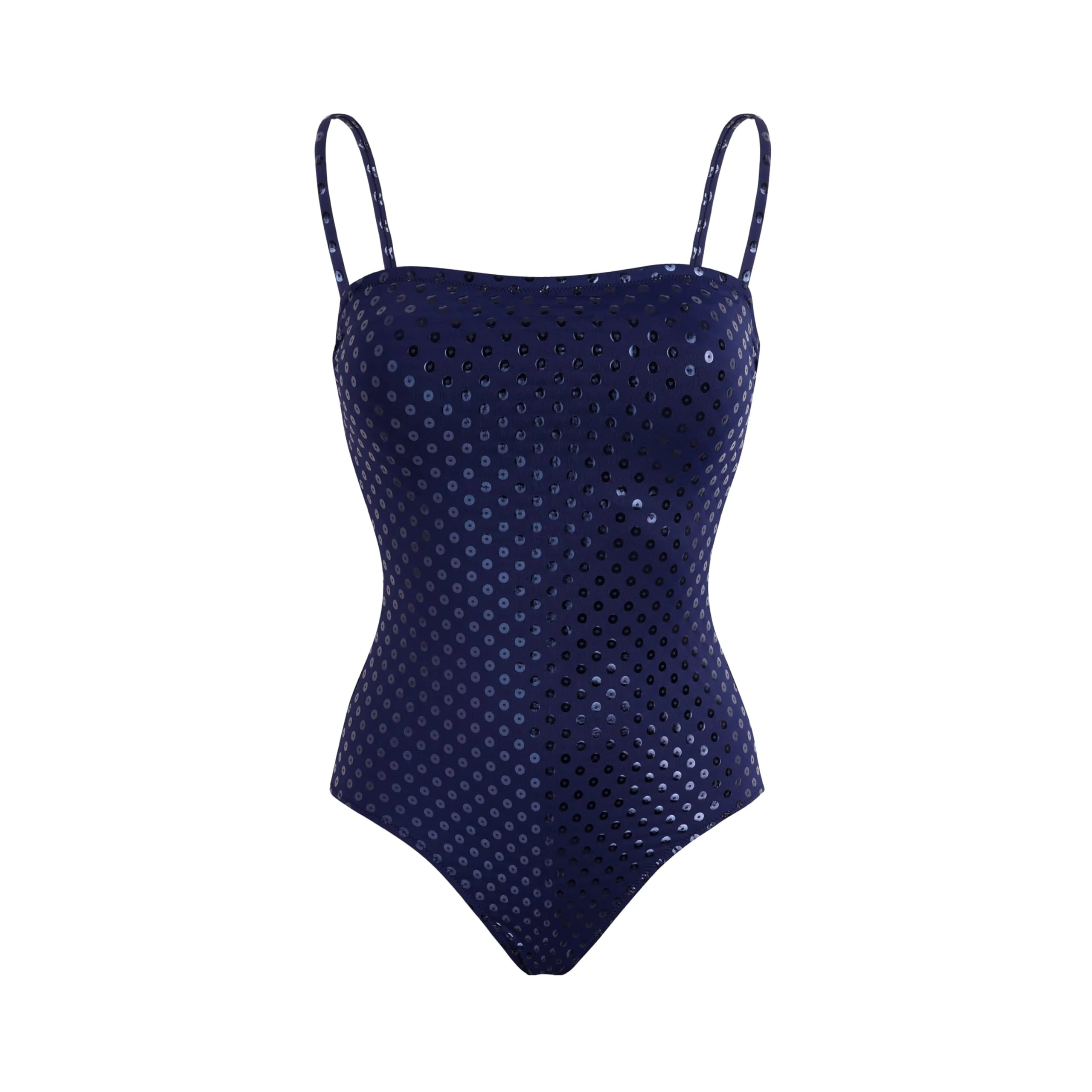 Vilebrequin, Bustier One-Piece Swimsuit Relief Sparkling, S, Navy
