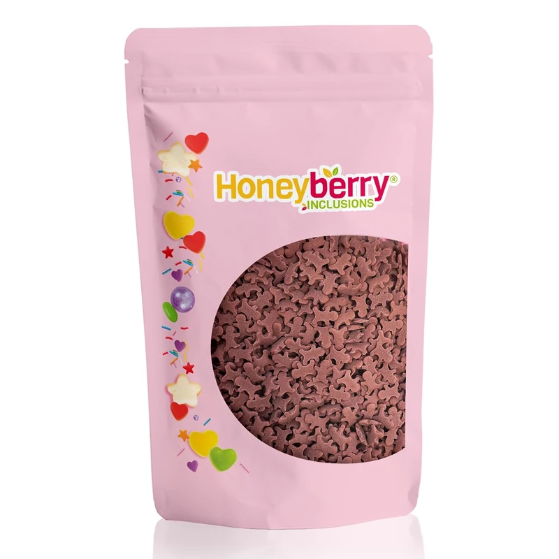 HONEYBERRY INCLUSIONS Gingerbread Man Sprinkles 200g - Premium Edible Decorating Sprinkles for Baking, Cupcake and Cake Decorations, Ice Cream, Dessert and Icing Decoration Toppers