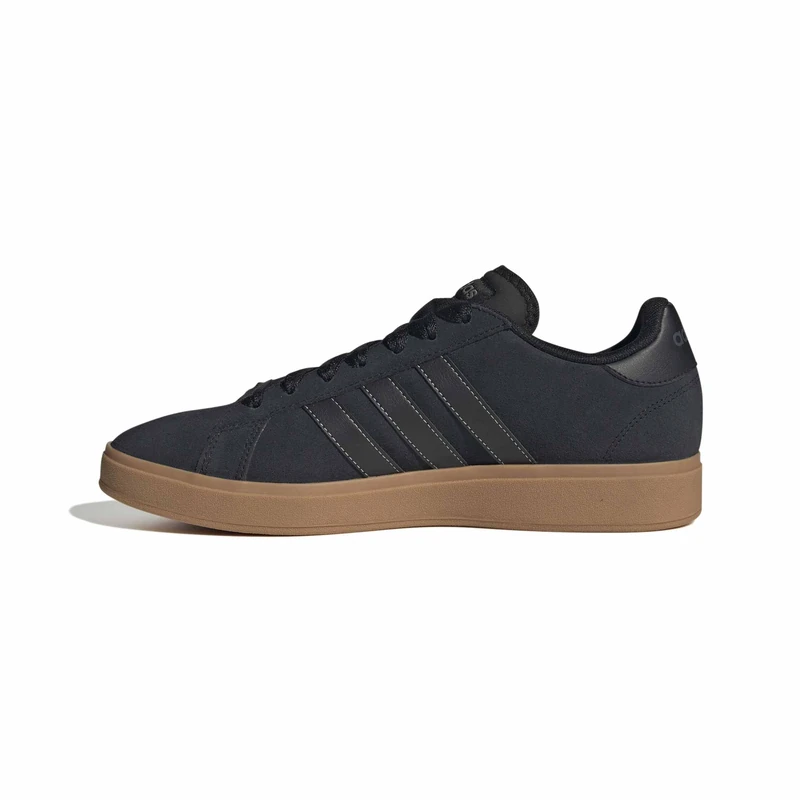 adidas Men's Grand Court Base 00S Shoes, Core Black/Core Black/Grey Two, 3.5 UK