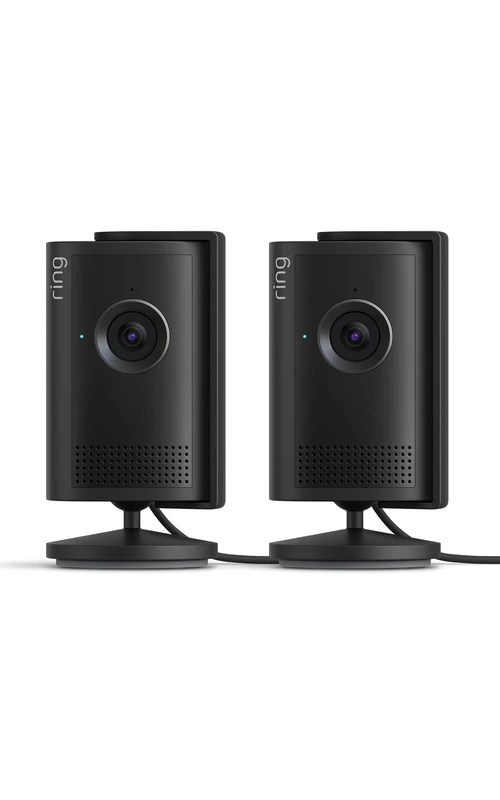 Ring Indoor Camera Plus (newest gen)| Plug-In Security Camera | Retinal 2K, 4x Enhanced Zoom, Low-Light Sight, Manual Lens Cover | 30-day free trial of Ring Subscription Plan | 2 cameras - Image 1