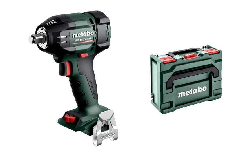 metabo 602404840 SSW 18 LTX 550 BL Cordless Brushless Impact Wrench with Metabox