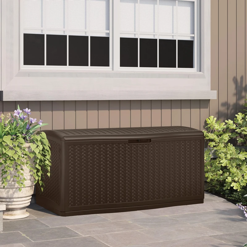 Rowlinson Suncast Minnesota 469L Storage Box - Java Brown