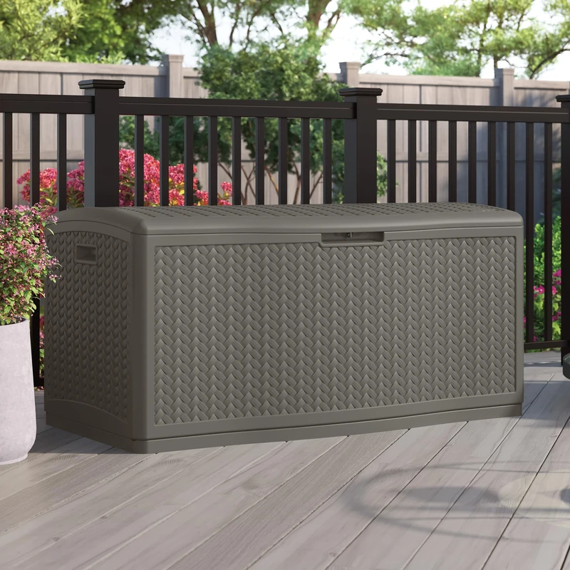 Rowlinson Suncast Minnesota 469L Storage Box - Stone Grey