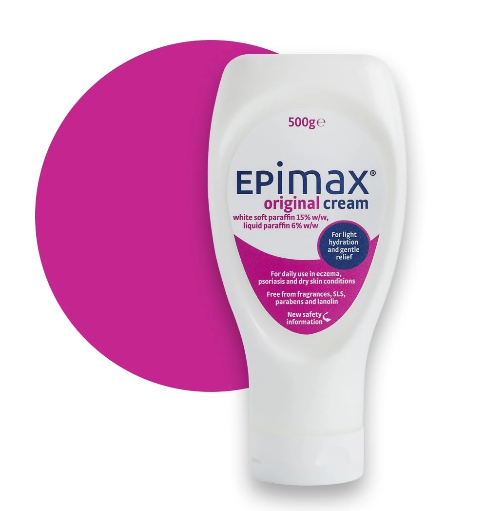 Fylde Clinic Epimax Original Cream for The Treatment of Eczema & Psorasis - 500g Pack of 3