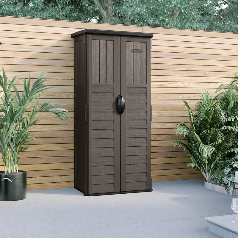 Rowlinson Suncast Mannington Storage Cabinet - Stone Grey