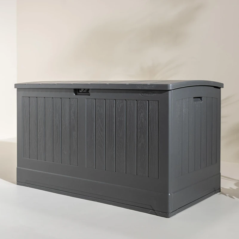 Rowlinson Suncast Montana 757L Storage Box - Peppercorn Grey