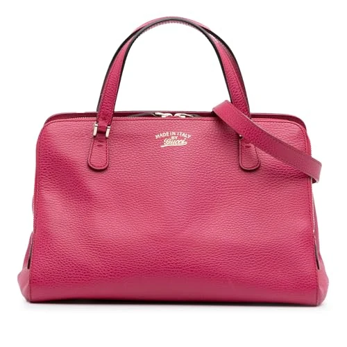 Gucci Pre-Loved Calfskin Swing Top Handle Satchel Handbag