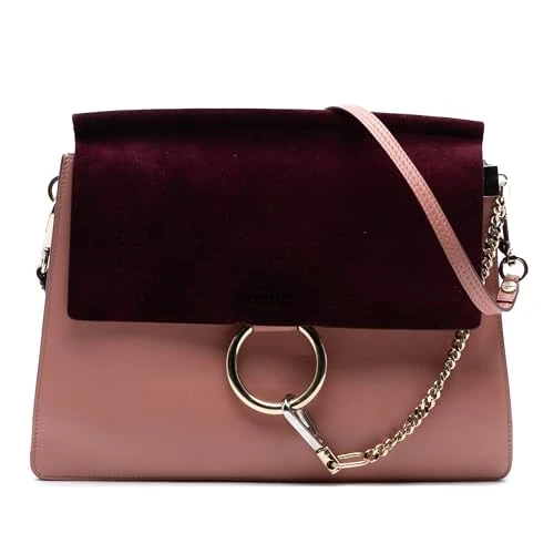 Pre-Loved Medium Calfskin and Suede Faye Crossbody