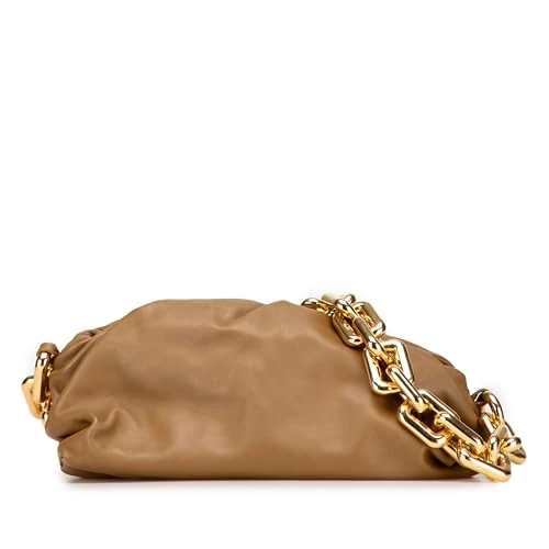 Bottega Veneta Pre-Loved Lambskin Chain Pouch