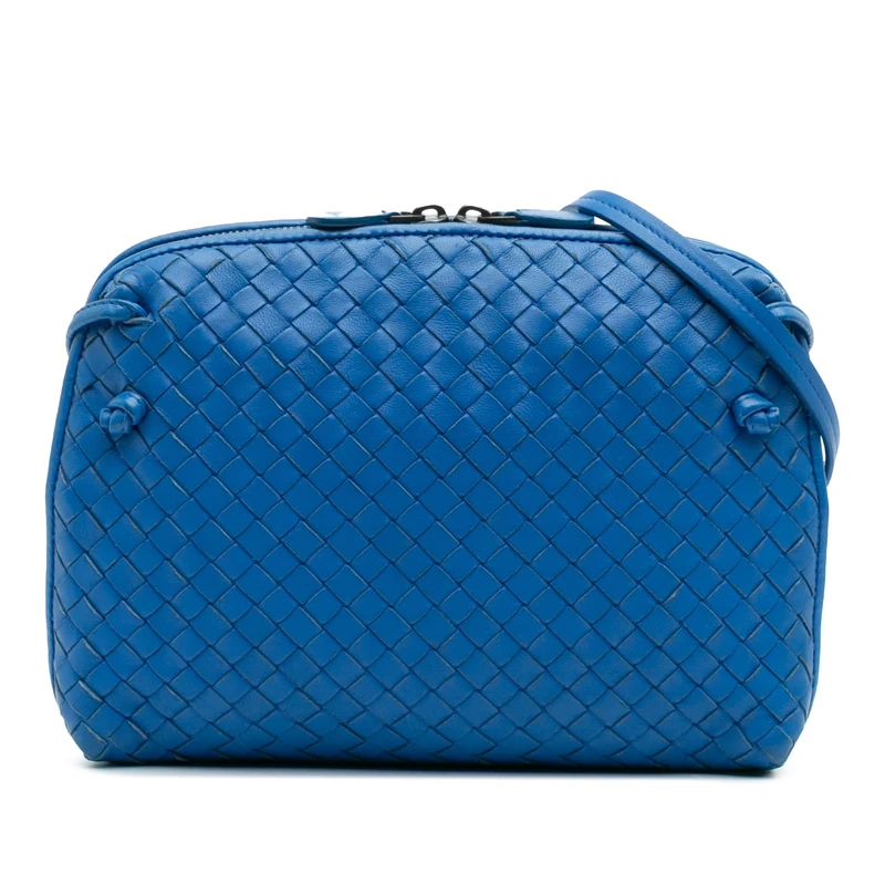 Bottega Veneta Pre-Loved Nappa Intrecciato Nodini Crossbody Bag