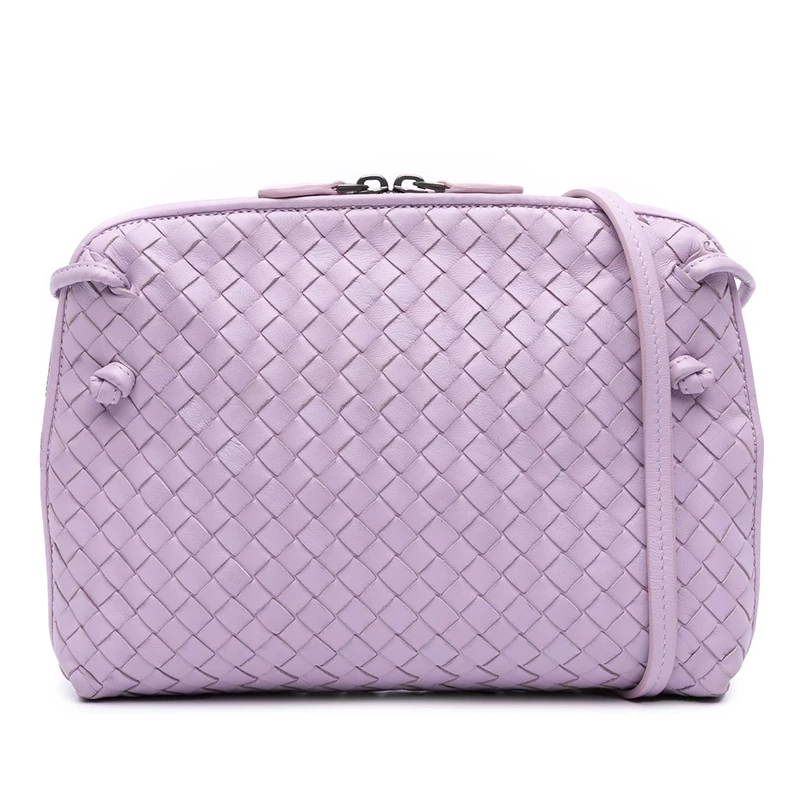 Bottega Veneta Pre-Loved Nappa Intrecciato Nodini Crossbody Bag