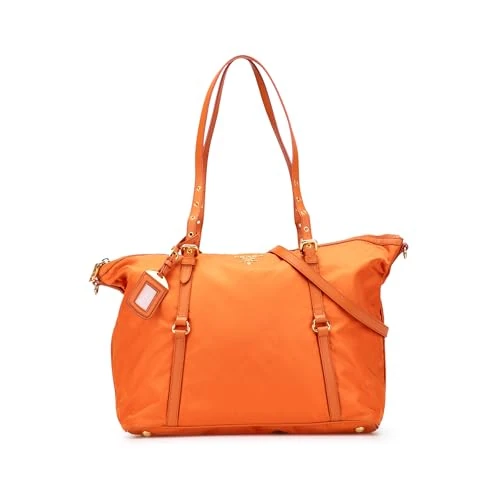 Prada Pre-Loved Saffiano Trimmed Tessuto Satchel