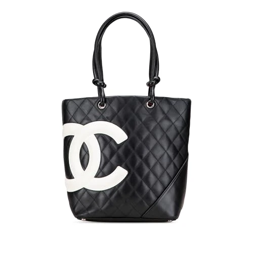 Chanel Pre-Loved Medium Lambskin Cambon Ligne Tote Bag