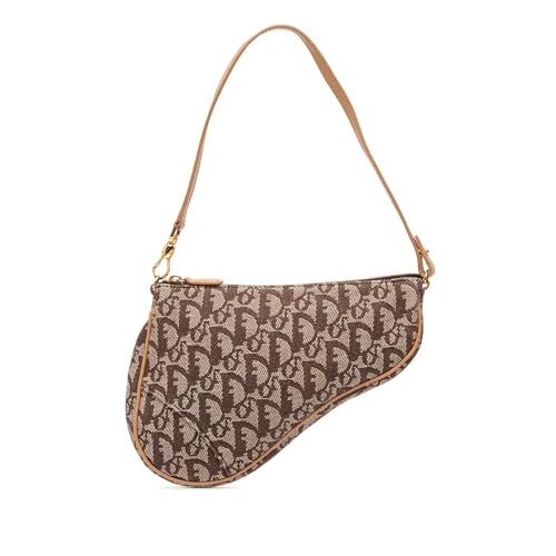 Dior Pre-Loved Mini Diorissimo Canvas Saddle Pochette