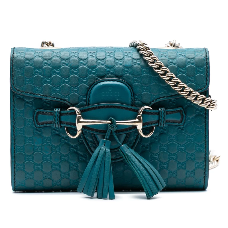 Pre-Loved Mini Microguccissima Emily Crossbody Bag