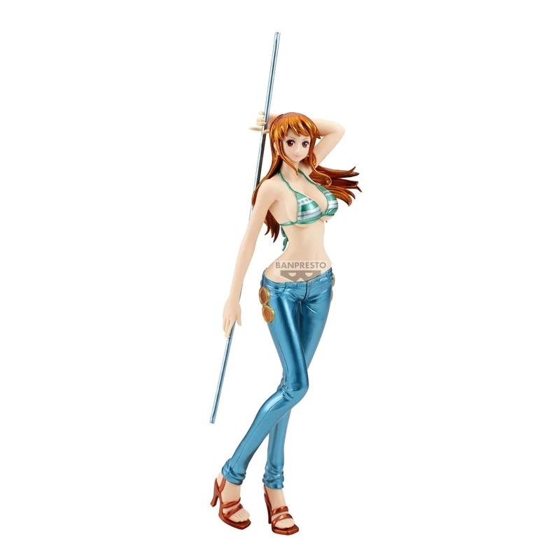 Banpresto Nami One Piece Action Figure - Glitter&Glamours - Special Color Ver.(Ver.A) 27 cm - PZ71031P Multicolor - Collectible Figure - Ideal for Anime Fans