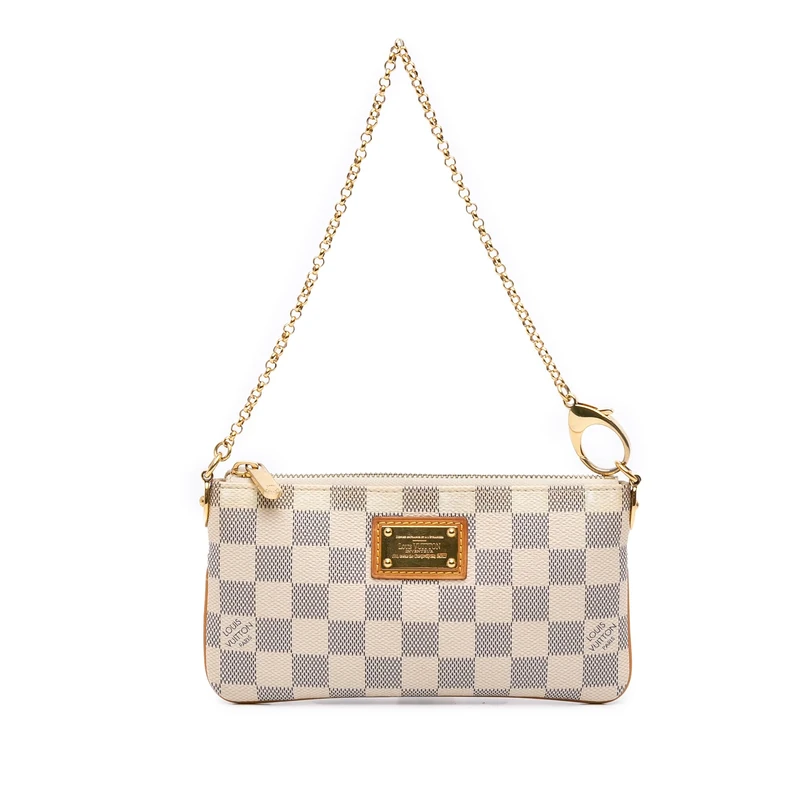 Louis Vuitton Pre-Loved Damier Azur Pochette Milla MM Handbag
