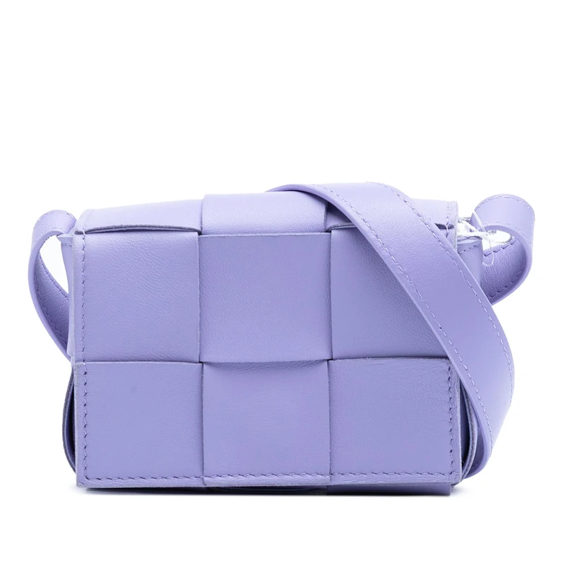 Bottega Veneta Pre-Loved Extra Mini Nappa Maxi Intrecciato Cassette Crossbody Bag