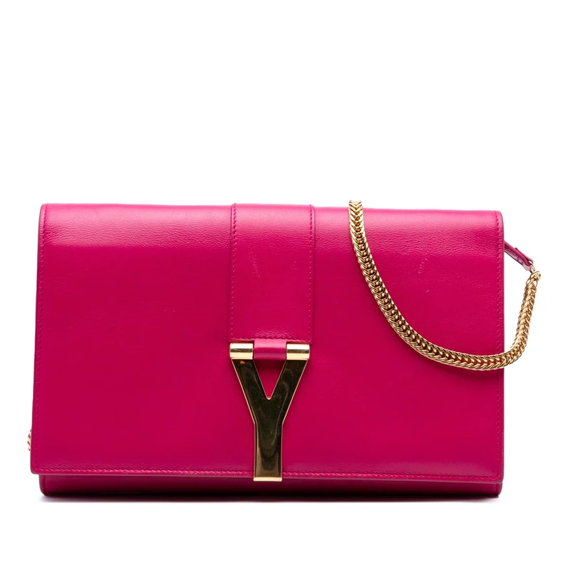 Yves Saint Laurent Pre-Loved Leather Chyc Ligne Wallet On Chain Handbag Crossbody Bag