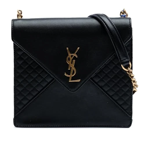 Saint Laurent Pre-Loved Quilted Lambskin Gaby Square Shoulder Bag