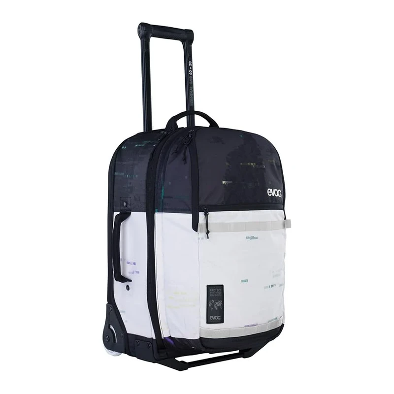 EVOC Terminal Bag 40+20l Travel Trolley, Travel Bag with Attached Backpack (Telescopic Handle, Replaceable Skate Wheels, Extra Light, Hand Luggage Size, Sturdy EVA Base Construction), Multicolour