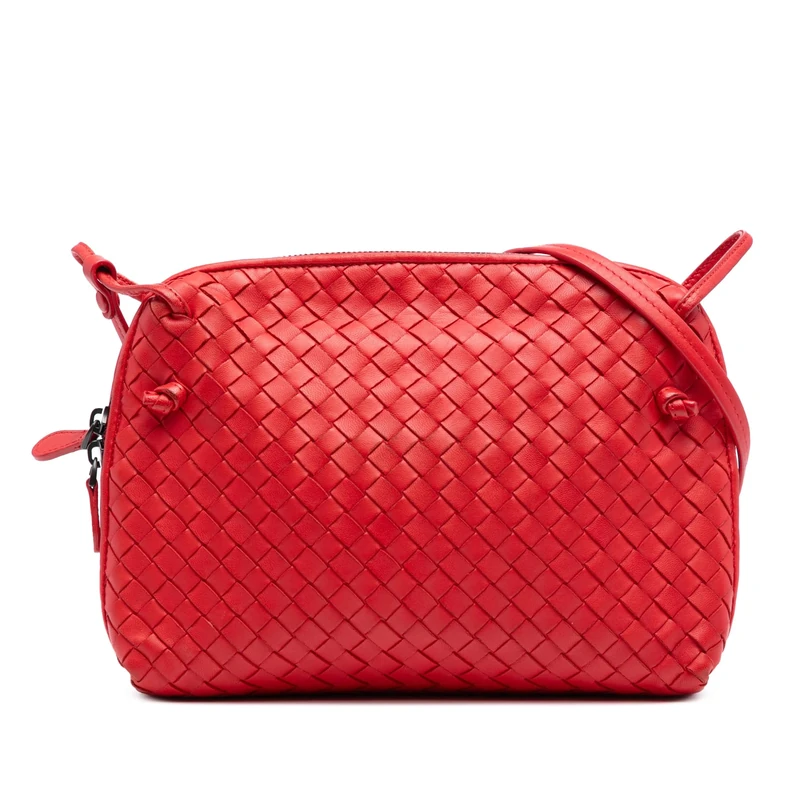 Bottega Veneta Pre-Loved Nappa Intrecciato Nodini Crossbody Bag