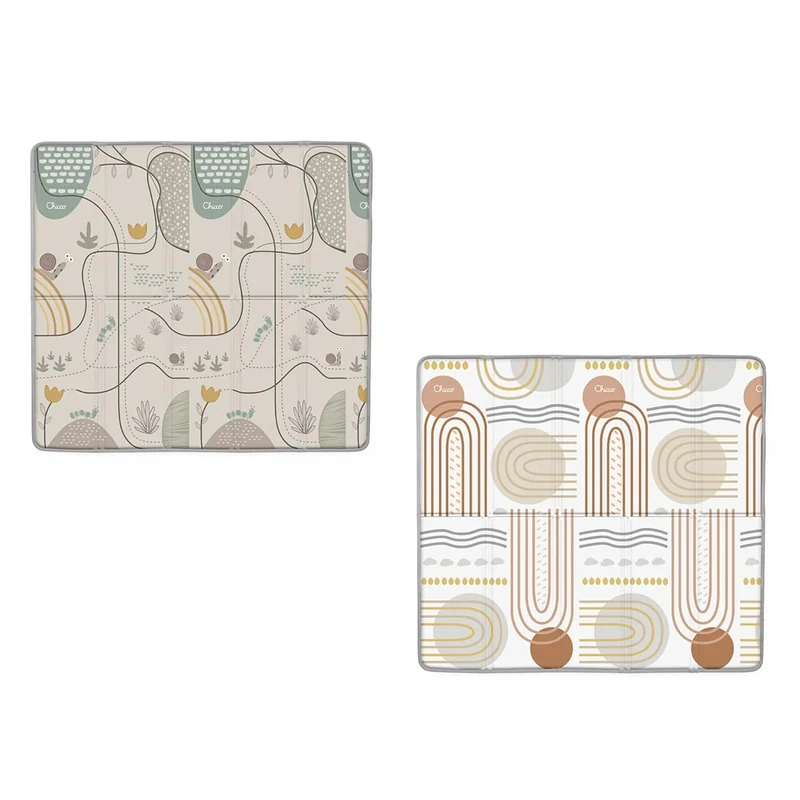 Chicco 2-in-1 Children's Play Mat, Extra Large 200 x 180 cm, Thickness 1.2 cm, Extra Soft, Double-Sided, with Animals and Shapes, Newborn Play Mat, Newborn Games, Soft and Foldable, 0+ M