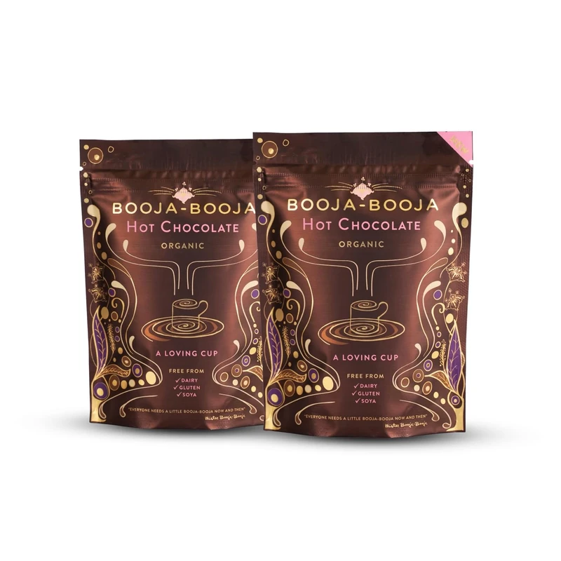 Booja - Booja, Hot Chocolate Twin Pack | Luxuriously Organic Indulgent Drinking Chocolate, 200g x 2