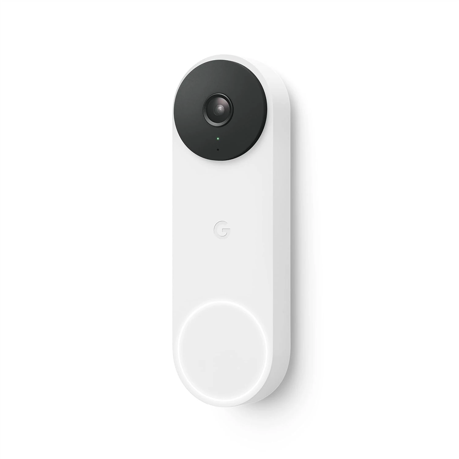 Google Nest Doorbell (Wired, 2nd Gen - Pro Version) - Wired Video Doorbell Camera - Doorbell Security Camera - Non-Retail Packaging - Snow