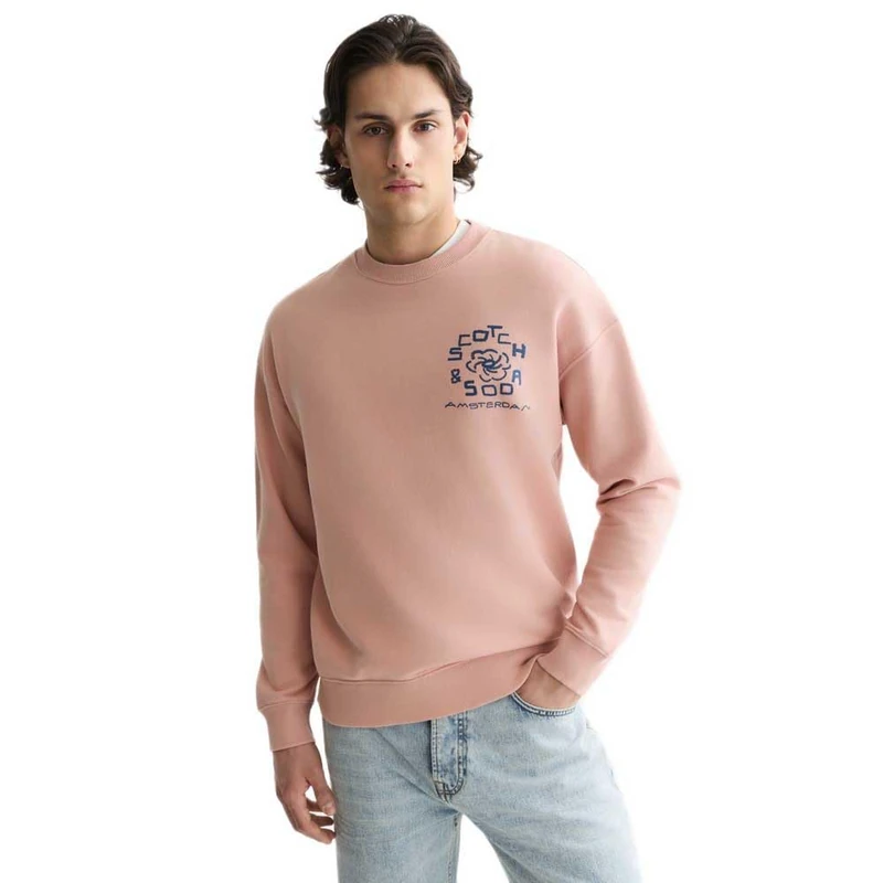 Front Artwork Relaxed-Fit Crewneck Sweatshirt